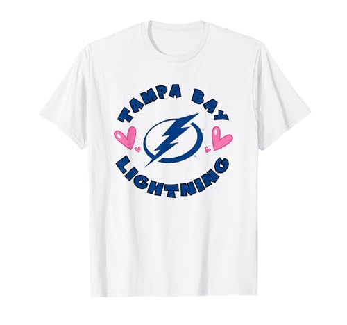 Tampa Bay Lightning Valentine Hearts NHL Officially Licensed T-Shirt