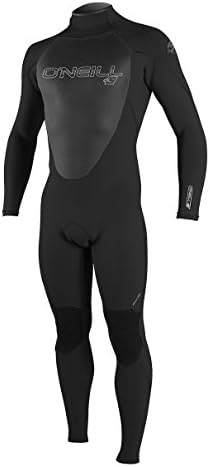 O'Neill Wetsuits Men's Epic 3/2mm Back Zip Full Wetsuit, Black/Black/Black, Medium