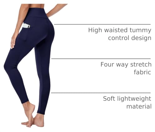 Image of GAYHAY High Waisted Leggings with Pockets for Women - Buttery Soft Yoga Pants for Gym Workout, Athletic Running