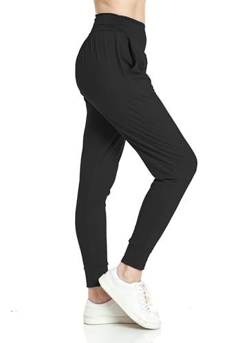 Leggings Depot Women's Yoga Jogger Pants Loose Fit Workout Harem