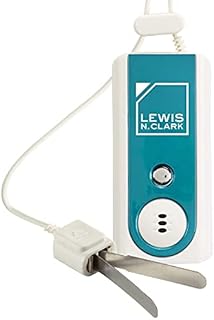 Lewis N. Clark Travel Door and Window Alarm with Flashlight, Blue, 2 Pack