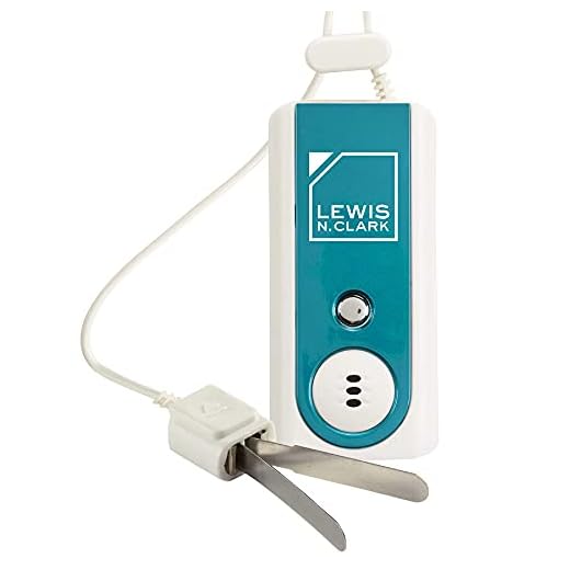 Lewis N. Clark Travel Door and Window Alarm with Flashlight, Blue, 2 Pack