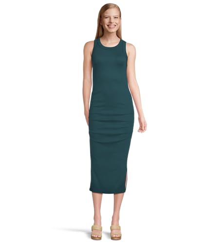 Michael Stars Women's Wren Ruched Midi, Rainforest