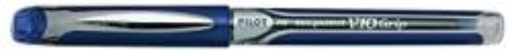 Pilot V10 Grip Liquid Ink Rollerball 1.0 mm Tip - Blue, Box of 12