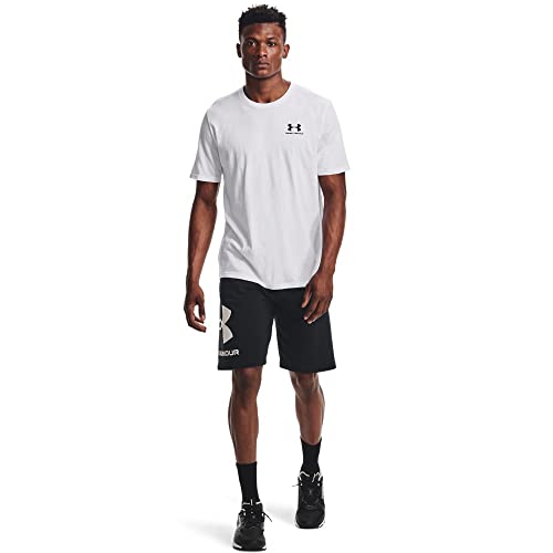 Under Armour Mens Sportstyle Left Chest Short-Sleeve T-Shirt , White (100)/Black , Large #TOP5