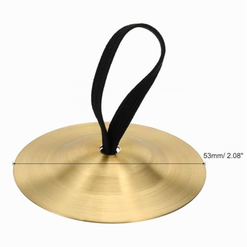 1 Paire de Cymbales à Doigts en Laiton - Pour Danse du Ventre, Yoga et Méditation - Instrument de Musique pour Enfants, Danseuses et Débutants - Carillons et Clochettes Musicales – vue 2