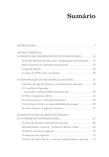 Organizações e instituições internacionais