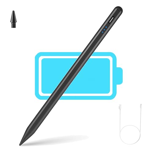 Stylus Pen for iPad 2018-2024, 20mins Fast Charge Pencil 2nd Generation, Tilt Sensitivity and Palm
