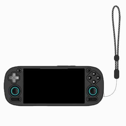 For Retroid Pocket 5 �ی�P�[�X [SUNZHXIN]�n���h�X�g���b�v�t�� �h���h�o���h�~�Փ˖h�~���������L�_�炩�� Retroid Pocket 5 ��p�V���R���Q�[���R���\�[���ی�P�[�X (�u���b�N)