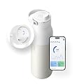 LARQ Bottle PureVis 2 23 oz - UV Water Purifier with Self-Cleaning, App Hydration Tracking, Filter Straw, Detachable Handle, Double-Wall Insulated, Granite White