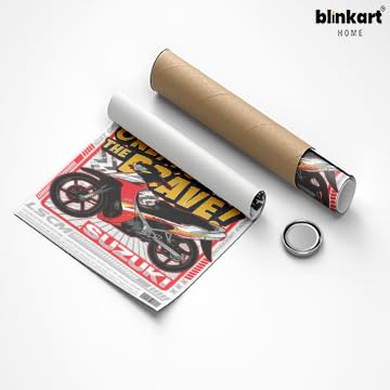 Image of BLINKART Suzuki Satria 120Car Posters Sticker Gift Items for Boys Room Wall Decor || Comes with Double-Sided Tape|| Decoration Bedroom Living Room Office Studio Decor | 12x18 In (A3) - CAR-250