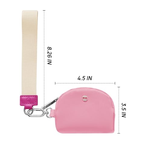 Mum's Memory Mini Zip Around Wristlet Wallet for Women Dual Pouch Wristlet Portable Wallet Coin Purse Mini Women Coin Pocket