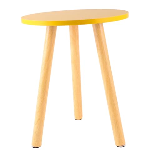 Table basse ronde Mikinona finis les cercles d'eau sur le bois - 2