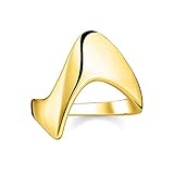 Farbe: gelbgoldfarben THOMAS SABO Damen Ring Heritage 925er Sterlingsilber; 750er Gelbgold Vergoldung TR2237-413-39