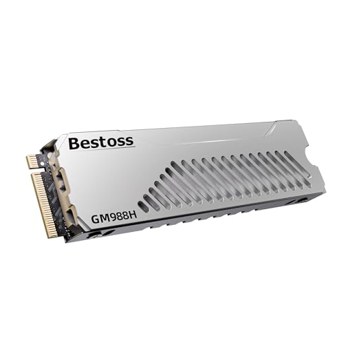 Image of Bestoss 2TB PCIe4.0 NVMe M.2 2280 SSD with Heatsink, PS5 Storage, 7350MB /s | PS5 Storage Expansion SSD, SLC Cache&HMB, PS5 SSD Tailored for Gamers, Editors&AI Creators Demanding Blazing-Fast Speed