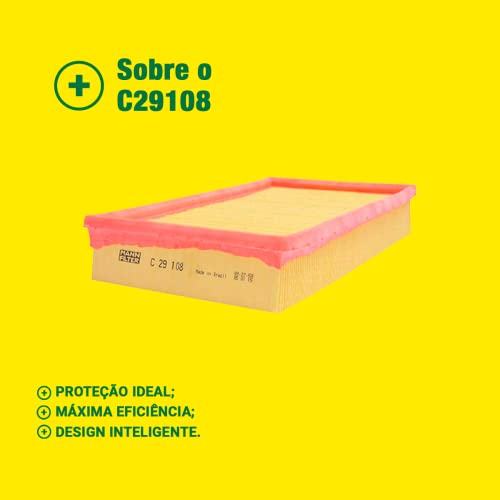 MANN-FILTER Original, Filtro de ar, C29108 para Volkswagen Gol, Mann-Filter