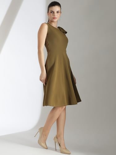 Image of KOTTY Women's Fit And Flare Knee Length Dashing Designs Sunny Echo Dress