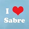 I Love Sabre - Mens T-Shirt - Sky Blue - XL #1