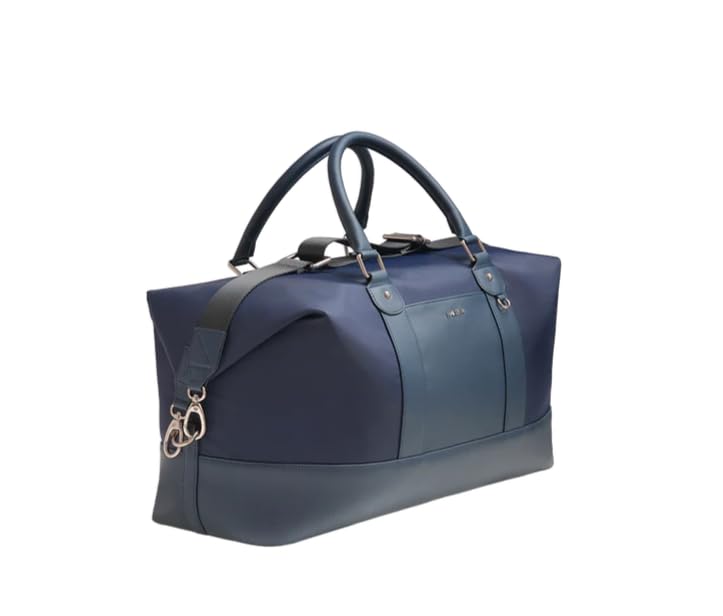 halden Harbour Weekender Duffle Bag| PolyD + PVC | Stylish & Spacious Bag for Travel for Men and Women (Blue)-picture-46