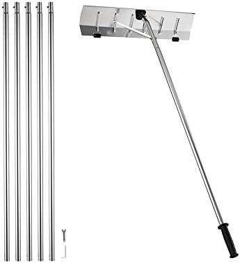 Professional Snow Shovel, 21 FT Extendable Snow Shovels for Snow Removal with 5 Poles, Snow Shovel for Car Roof