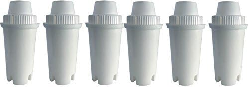 GoldTone WaterFilter Replaces BRITA Water Filter Pitcher Classic Replacement Filters for BRITA and MAVEA (6 Pack)