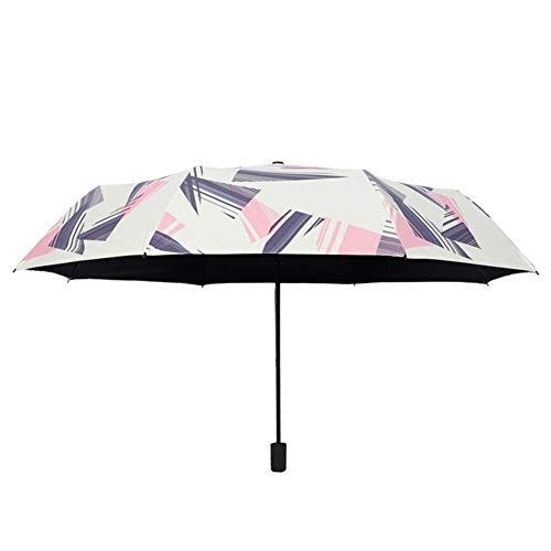 Parasol en plastique noir pour vos sorties d'été avec ce petit parapluie géométrique
