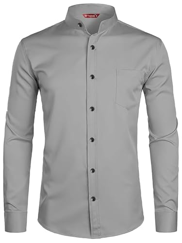 Image of Men's Slim Fit Beige Color Cotton Blend Casual Shirt