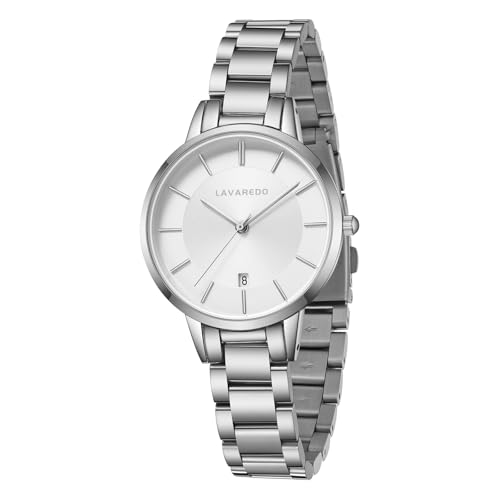 L LAVAREDO Women’s Bracelet Watch,Dainty Luxury Gold Watches for Women with Easy Read Date Dial,Waterproof Ladies Quartz Wrist Watch Included Bracelet Tools