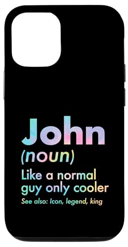 John Like A Normal Guy Only Cooler Legend King �t�@�[�X�g�l�[�� �X�}�z�P�[�X iPhone 12/12 Pro �p
