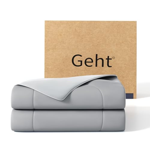 Gehtmnl Cooling Blanket for Hot Sleepers & Night Sweats – Cooling Comforter, Breathable Lightweight Double-Sided Summer Bedding, Breathable Soft All Season (Frosty Light Grey, King(106"x90")) by Gehtmnl - Used condition - US$59.90