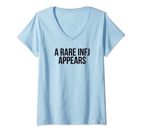 Mujer Divertido raro raro INFJ Intuitivo Personalidad Tipo Introvertido Camiseta Cuello V