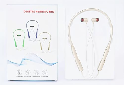 Image of Hearing Aids, Hearing Aids for Seniors with Bluetooth Hearing Amplifiers for Seniors With Noise Cancelling and Volume Control, A Whole Day on One Charge (Green,Beige,Red,Blue)