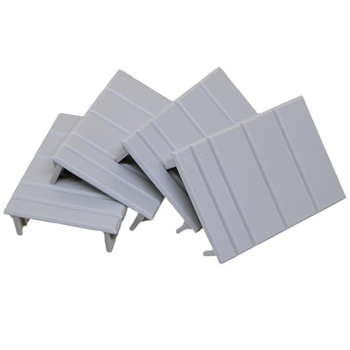 4 x Consumer Unit Blank Strips – Snap-Off 18mm Single & 9mm Half Modules, Safety Covers for Unused Spaces in MCB Boards, Distribution Units, Fuse Boxes