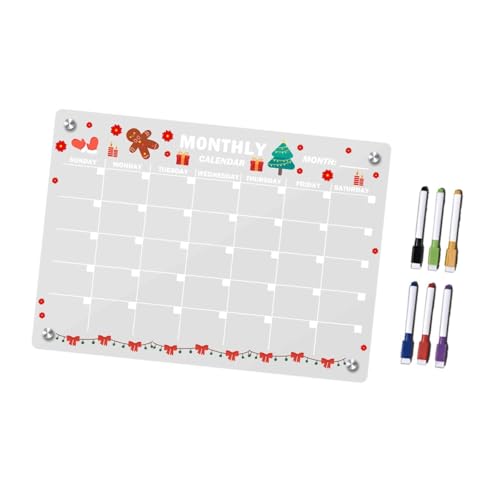 Tableau de planification portable Oshhni, calendrier effaçable grand format avec marqueurs inclus