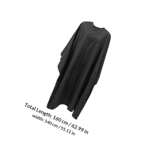 2 piezas capa impermeable para cortar cabello negra, capas transpirables para peluquería, delantales para estilismo profesional y barbero miniatura 2