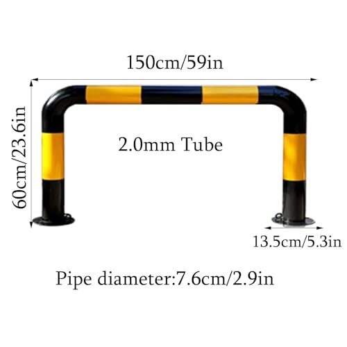 Safety Bollard Poste de amarração de segurança, postes de amarração tipo U com fita reflexiva, poste