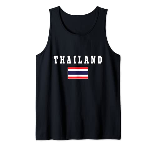 Tailandia camiseta tailandesa bandera recuerdo regalo Bangkok Camiseta sin Mangas