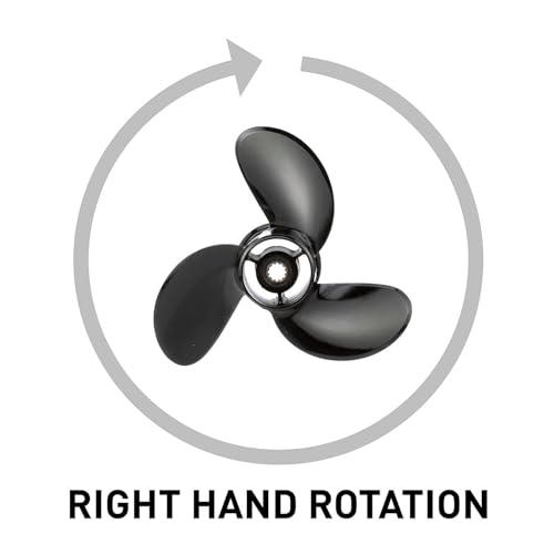 Image of Quicksilver Black Diamond 3-Blade Aluminum Propeller for Mercury and MerCruiser Engines