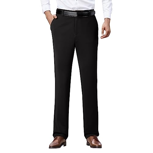 Casual Dress Pants for Men Stretch Black Chinos Pants Men Relaxed Fit Hiking Pants Men Convertible Zip Pockets Pants Men Tactical with Knee Pads Linen Pants Men Men's Dress Pants Men's Linen Pants
