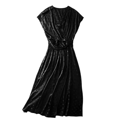 Women's Dresses Vintage V-Neck Short Sleeve High Waist Dot Print
