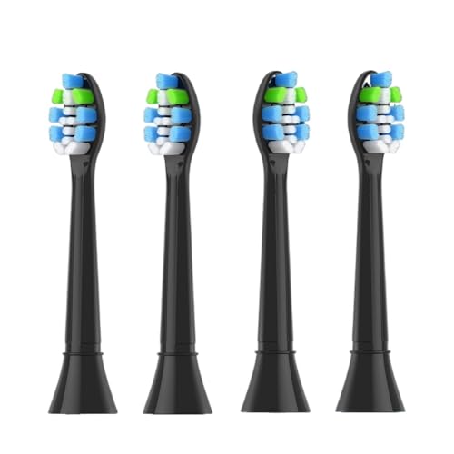 4-16Pack Replacement Toothbrush Heads,Compatible For Philips Sonicare Electric Tooth Brush Refill(4pcs Black)