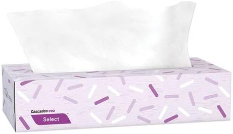 Select Flat Box Facial Tissue 2-Ply White 100 Sheets Per Box 30 Boxes Per Each Carton