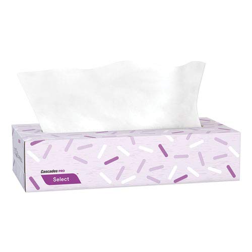 Select Flat Box Facial Tissue 2-Ply White 100 Sheets Per Box 30 Boxes Per Each Carton