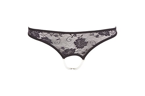 Cottelli Collection Lingerie Spitzenrio Perlen, XL, schwarz