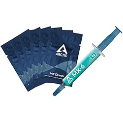 ARCTIC MX-6 (4 g, Incl. 6 MX Cleaner) - Ultimate Performance Thermal Paste para CPUs, Consolas, Tarjetas gráficas, portátiles, Muy Alta conductividad térmica, Larga duración, no conductiva