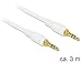 Produktbild DELOCK Klinkenkabel 3,5 mm 3 Pin Stecker > Stecker 3 m weiss
