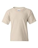 Gildan boys Heavy Cotton T-Shirt(G500B)-NATURAL-S