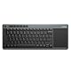 Rapoo K2600 kabellose Multimedia Tastatur wireless Keyboard flaches Design 12 Monate Batterielaufzeit DE-Layout QWERTZ für Smart TV/ Media PC & Mac , Classic, grau