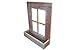 AmishWares, Collectible Handmade Barn Wood Window Frame Flower Box Planter Decoration Home and Garden Primitive and Rustic Barn wood Window Frame Flower Box Barnwood