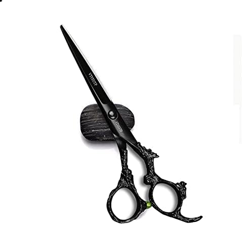 6.0 inch Hair Cutting Scissors Professional Black Dragon Handle 440C Salon Hair Cutting Shears - Hairdressing Cutting Shears- Perfect for Barber and Home Use 1PC